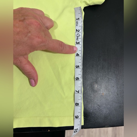 Good American Highlighter Yellow Crew Neck Short Sleeve Tee Sz 1/2 - Picture 11 of 11